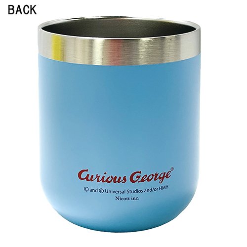 Curious George Stainless Tumbler Cup 280ml Roller Skates Blue Japan