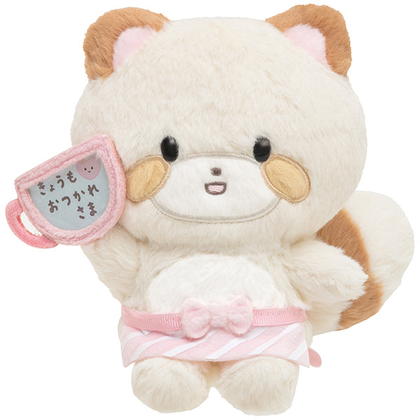Kokoro Araiguma Plush Doll Message Ouchi Cafe San-X Japan
