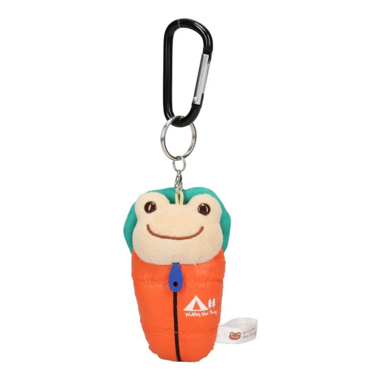 Pickles the Frog Carabiner Plush Keychain Smile Camp Sleeping Bag Japan 2023