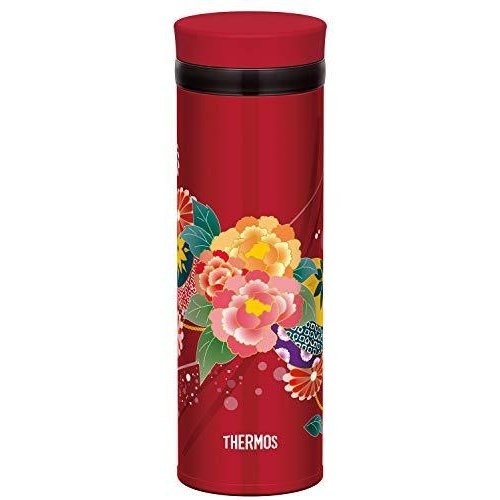 Thermos Stainless Bottle Peony Japan Red Tumbler 350ml JNY-352 BTN