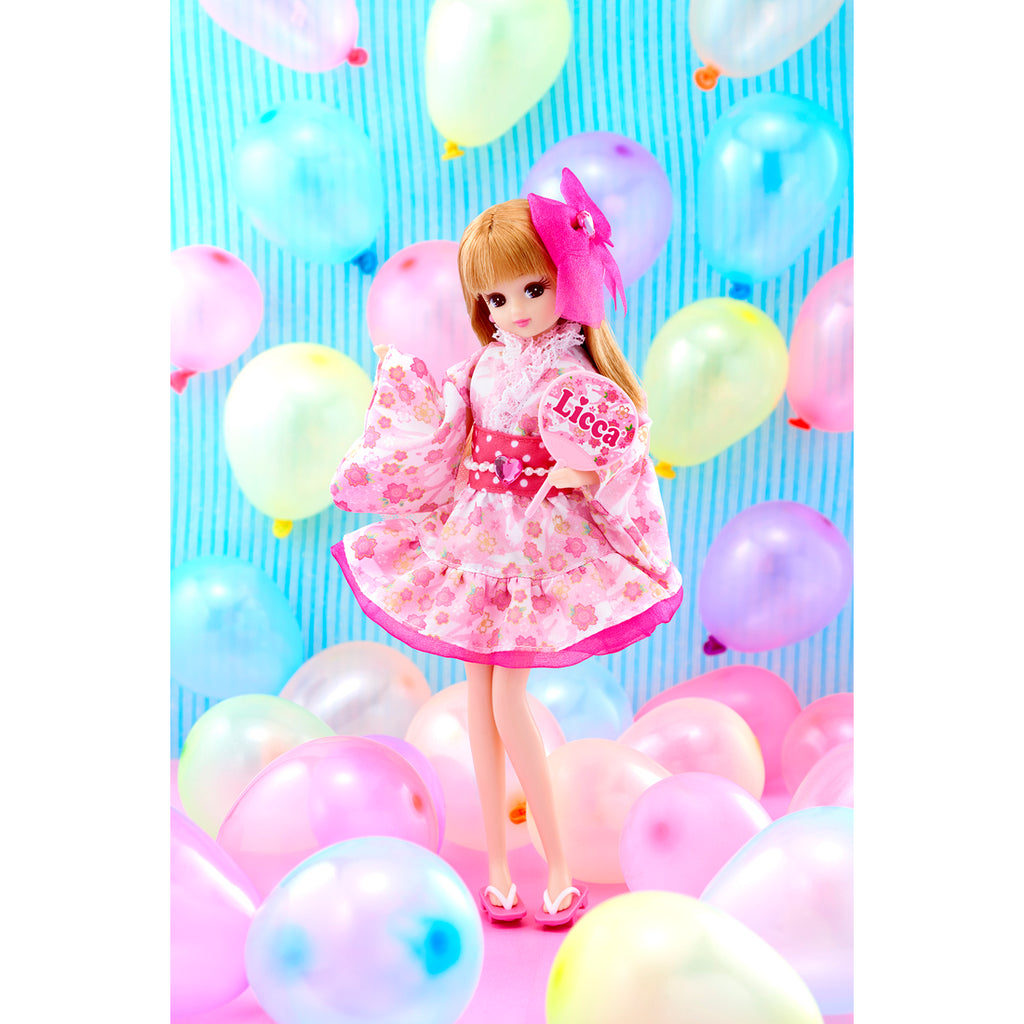 Costume for Licca chan Doll LW-13 Omatsuri Pink Takara Tomy Japan