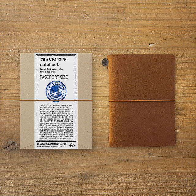 TRAVELER'S Notebook Passport size Camel Leather Cover from Japan 15194006