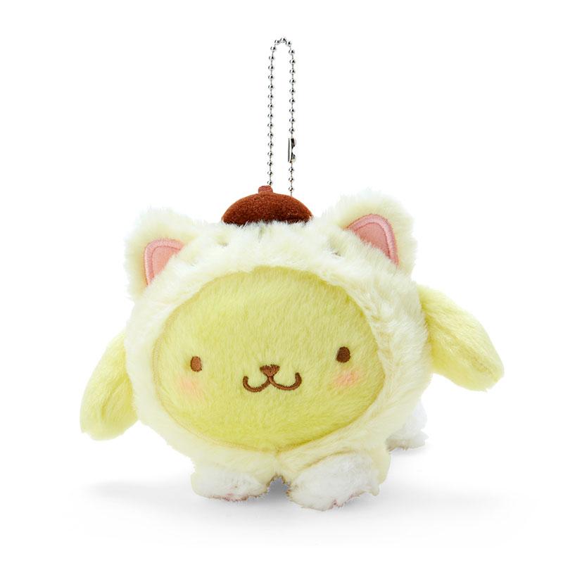 Pom Pom Purin Plush Mascot Holder Keychain Love Cat Sanrio Japan 2024