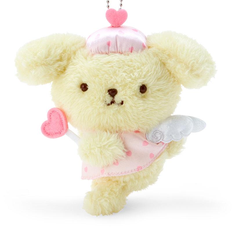 Pom Pom Purin Plush Mascot Holder Keychain Dreaming Angel Sanrio Japan