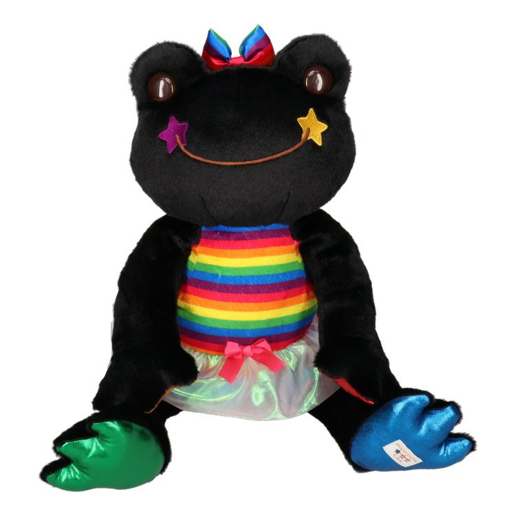 Pickles the Frog Plush Doll M USA Pride Parade Black Japan