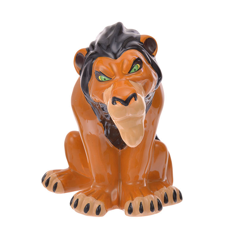 Lion King Scar Pottery Piggy Bank 3D Disney Store Japan
