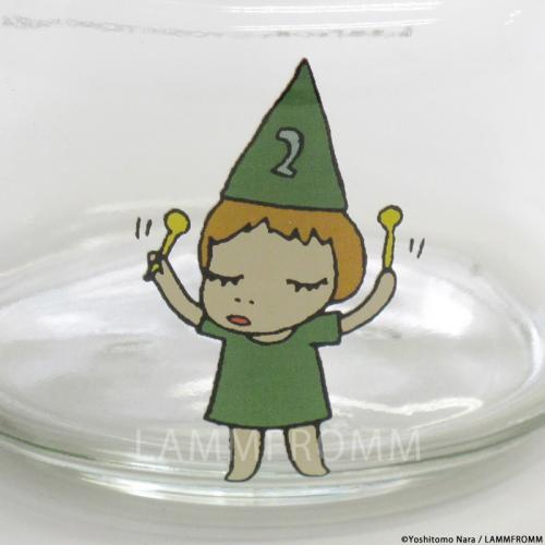 Yoshitomo Nara Glass Storage Jar S Girl 2 Green Japan Artist