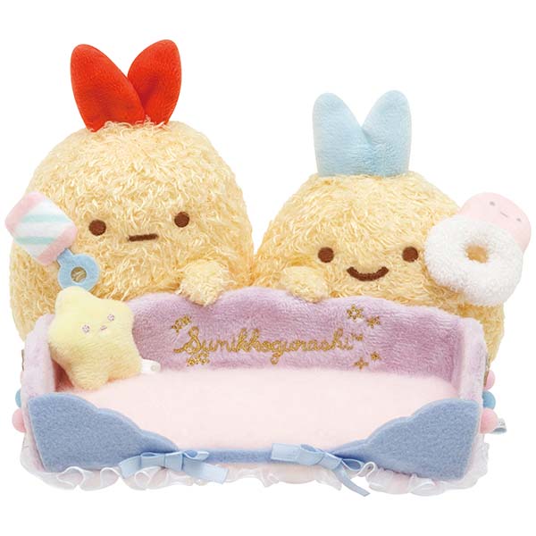 Sumikko Gurashi Ebi Furai Aji Plush Doll Multi Tray Baby San