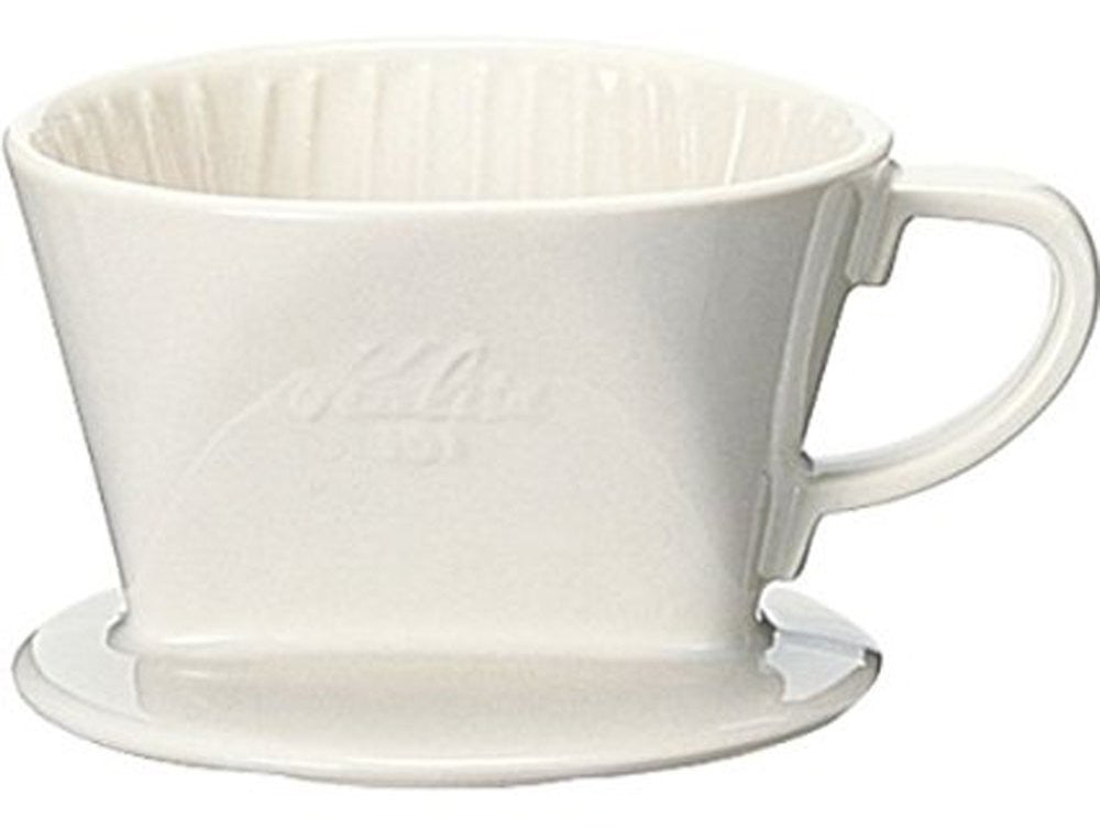 Ceramic Coffee Dripper 101-Lotto 01001 White Kalita Japan