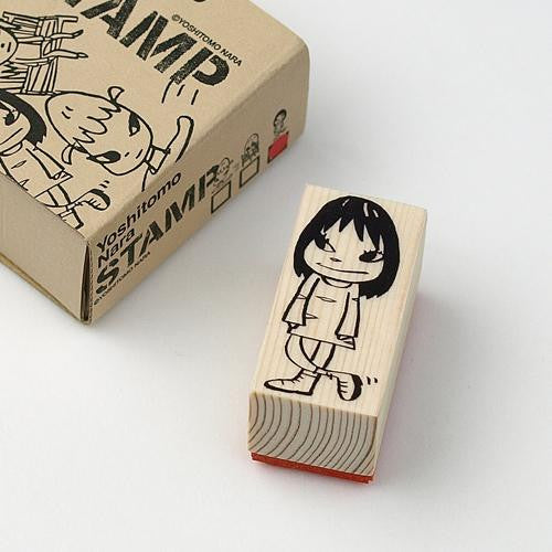 Nara STAMP wood / M size Girl Yoshitomo Nara Japan Art – VeryGoods.JP