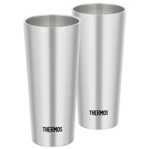 Vacuum double structure Stainless Tumbler 400ml 2pcs JDI-400P-S Thermos Japan