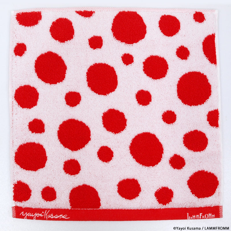 Yayoi Kusama Pumpkin Towel Handkerchief White Red Imabari Towel Japan