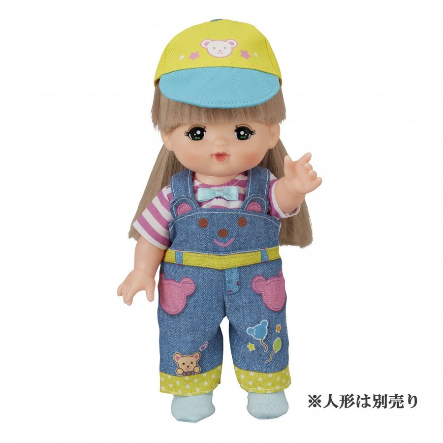 Costume for Mell chan Doll Bear Overalls Pilot Japan