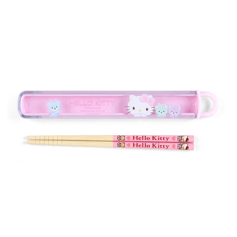 Hello Kitty Kids Chopsticks with Case Sanrio Japan 2023