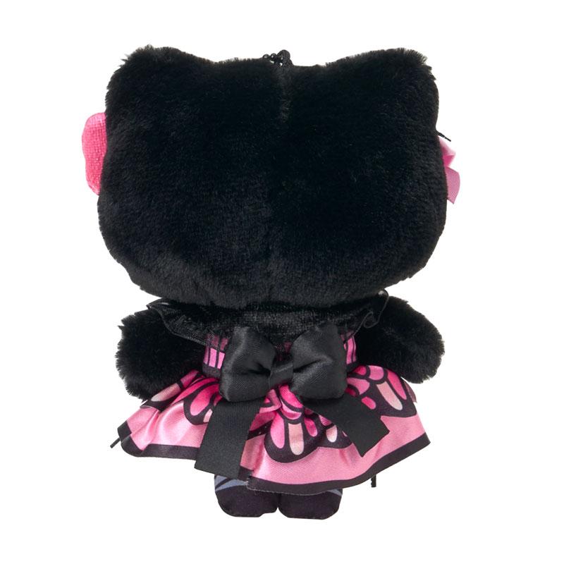 Hello Kitty Plush Mascot Holder Keychain Black Butterfly Sanrio Japan 2025