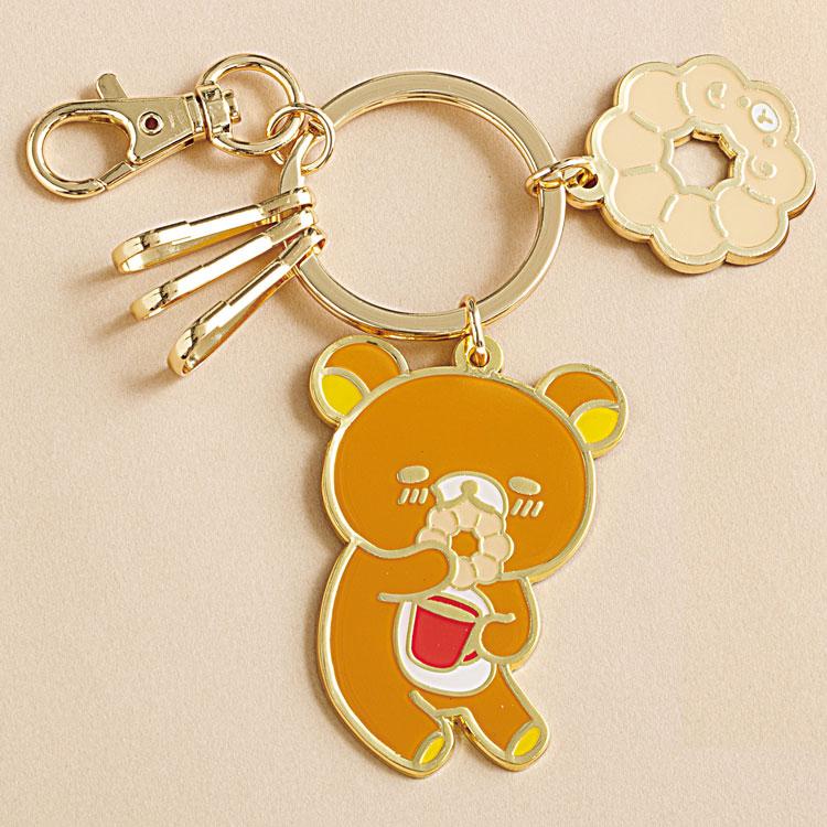 Rilakkuma Keychain Key Holder Mister Donut San-X Japan 2025