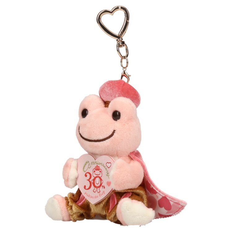 Pickles the Frog Plush Keychain King Heart 30th Japan 2024