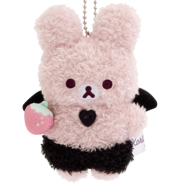 Pink Rabbit Plush Keychain Korilakkuma Little Devil San-X Japan 2025 Rilakkuma