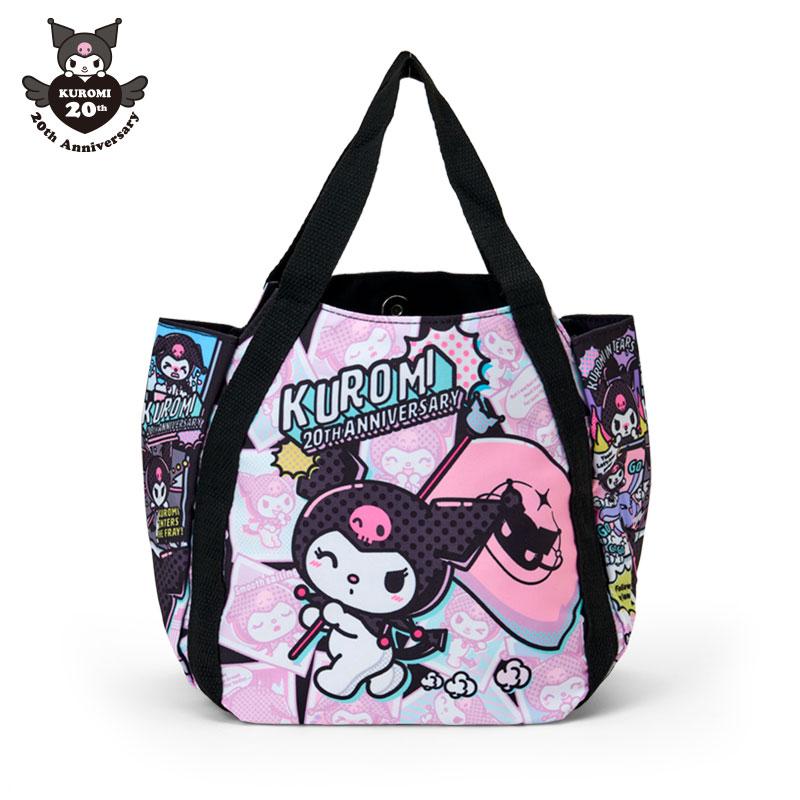 Kuromi Lunch Tote Bag Comic Black Pink Sanrio Japan 2025