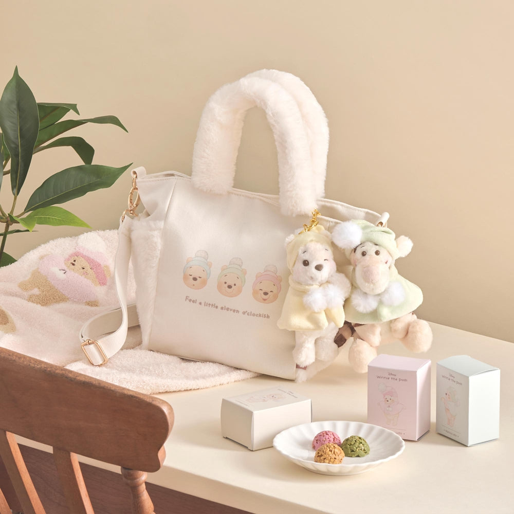 Winnie the Pooh 2WAY Tote Shoulder Bag White Pooh Disney Store Japan 2024