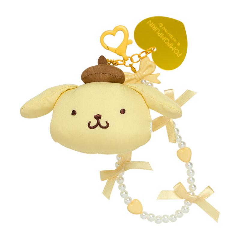 Pom Pom Purin Plush Mascot Beaded Strap Cushion Ribbon Sanrio Japan 2024