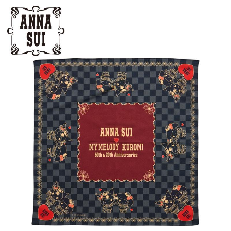My Melody & Kuromi ANNA SUI Handkerchief Checker Sanrio Japan 2025