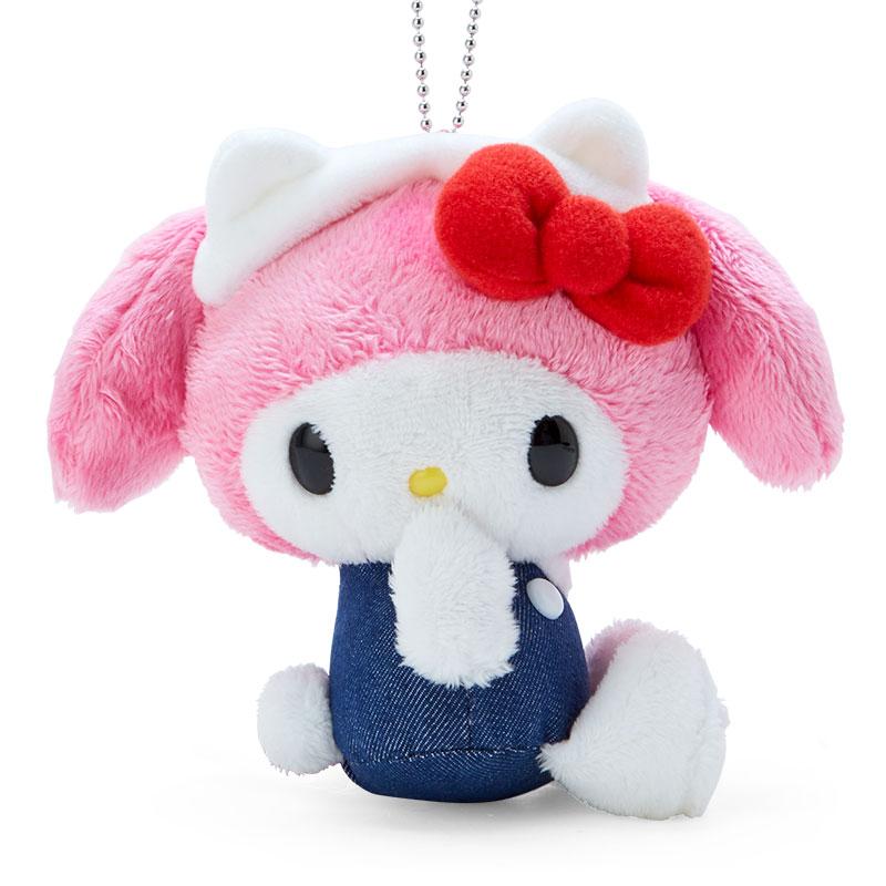 My Melody Plush Mascot Holder Keychain HELLO Everyone 50th Sanrio Japan