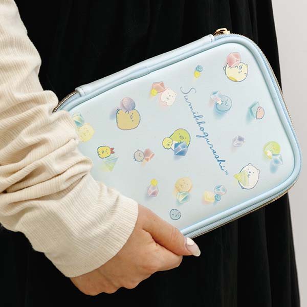 Sumikko Gurashi Medicine Notebook Pouch Blue San-X Japan 2024