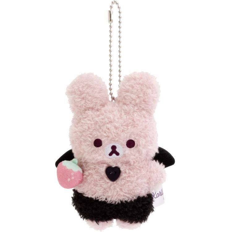 Pink Rabbit Plush Keychain Korilakkuma Little Devil San-X Japan 2025 Rilakkuma