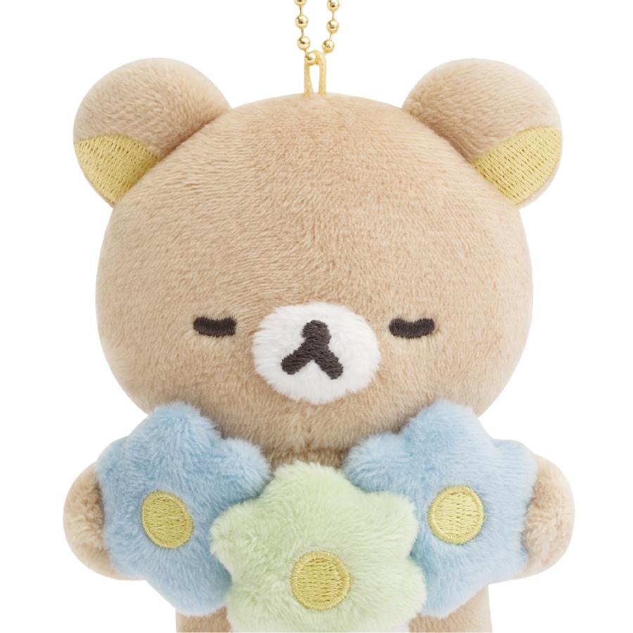 BASIC RILAKKUMA Flower Plush Keychain San-X Japan 2025 Shop Limit
