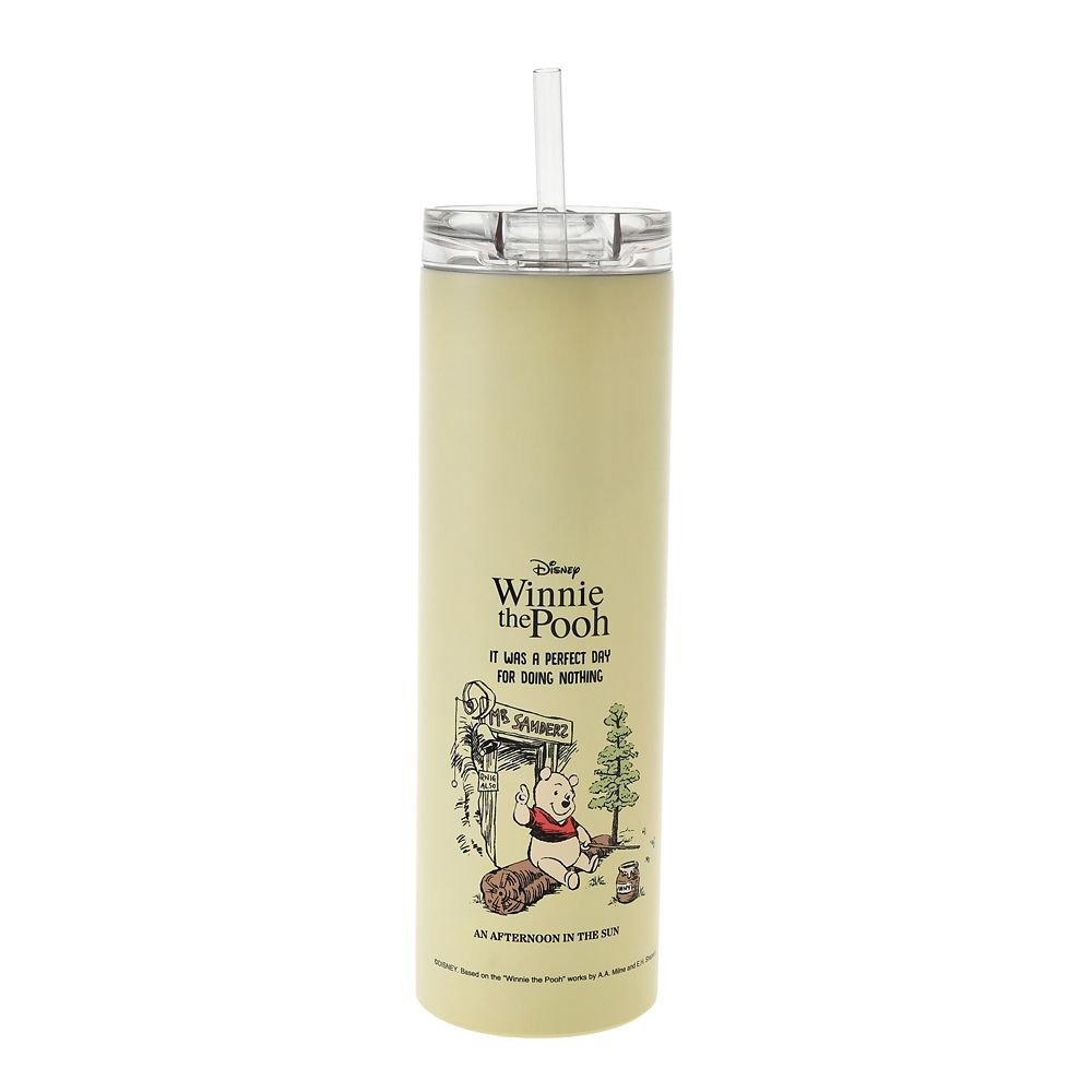 Winnie the Pooh Straw Stainless Tumbler Disney Store Japan 2025