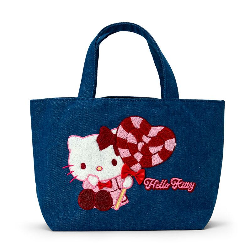 Hello Kitty Denim Tote Bag Sagara Embroidery Sanrio Japan 2025