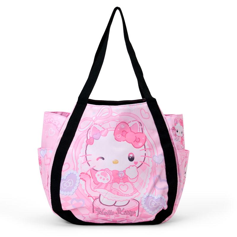 Hello Kitty Print Tote Bag Pink Sanrio Japan 2025