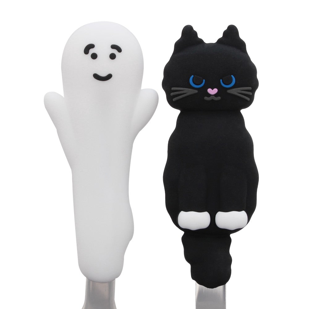 Starbucks Japan Halloween 2025 Cutlery Set with Case Cat and Ghost