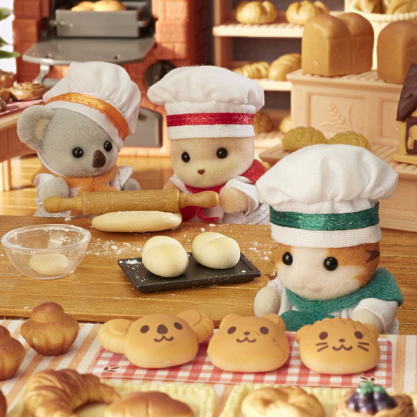 Sylvanian Families Baby Trio Bakery Pretend Play Doll Set Japan Limit