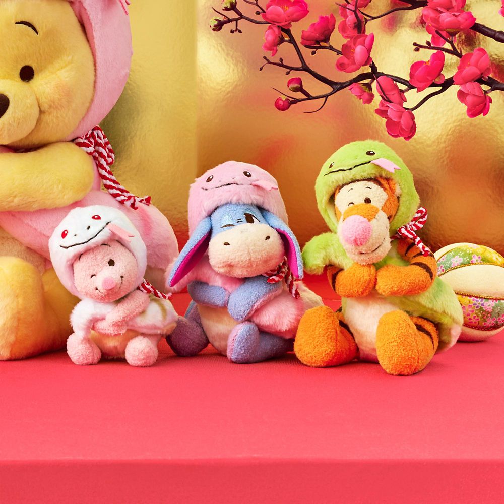 Piglet Plush Doll ETO POOH 2025 Disney Store Japan New Year Snake