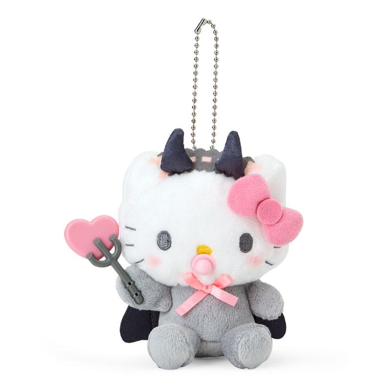 Hello Kitty Plush Mascot Holder Keychain Baby Devil Sanrio Japan 2024