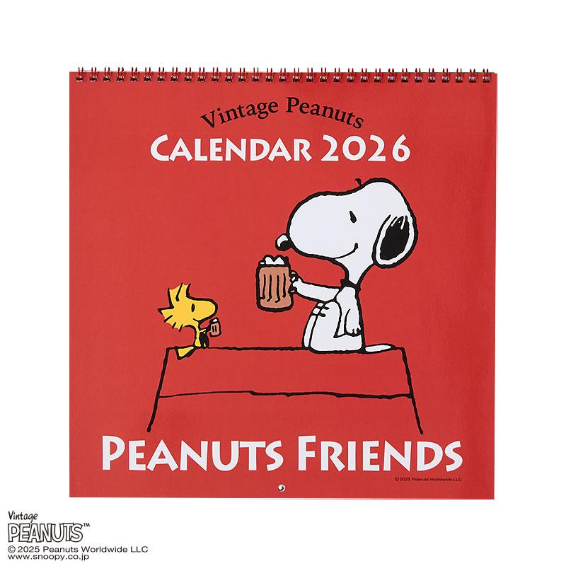 PEANUTS Snoopy Wall Calendar 2026 L Sanrio Japan
