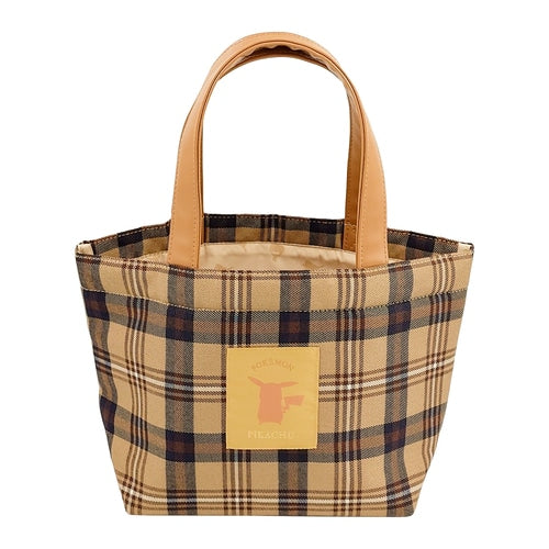 Pikachu Tote Bag Plaid Pokemon Center Japan 2024