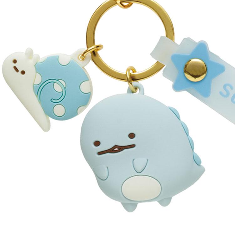 Sumikko Gurashi Tokage Lizard Fake Snail Keychain Key Holder San-X Japan 2024