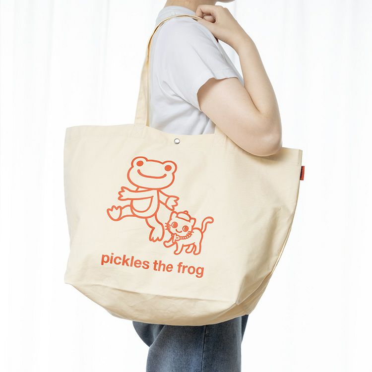 Pickles the Frog Big Tote Bag always smile Japan 2024