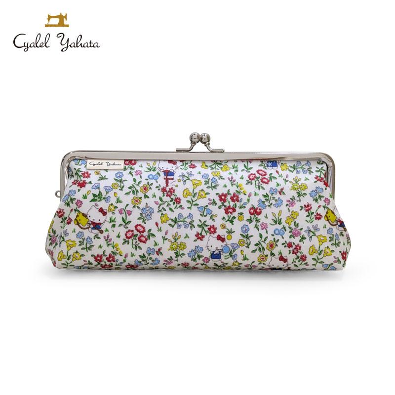 Hello Kitty Clasp Pen Case Pencil Pouch Liberty Fabrics White Sanrio Japan 2025