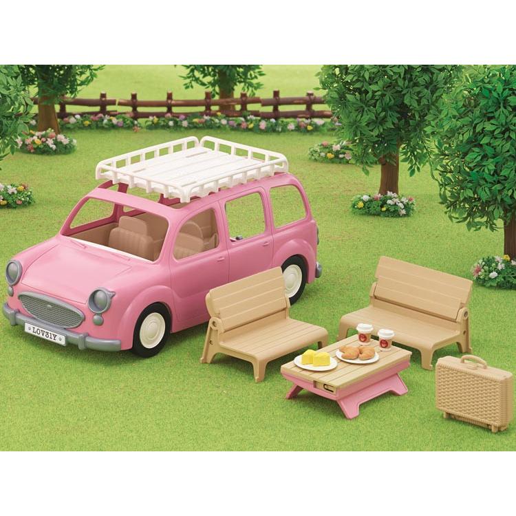 Sylvanian Families Pink Picnic Wagon V-06 Japan Calico Critters EPOCH