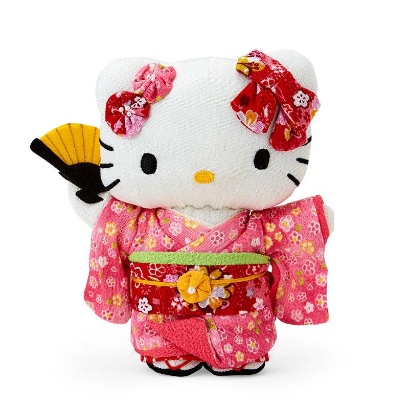 Hello Kitty Crepe Japanese Plush Doll M Pink Sanrio Japan Sakura 2024