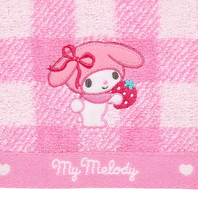 My Melody Face Towel Plaid Pink Imabari Sanrio Japan 2025