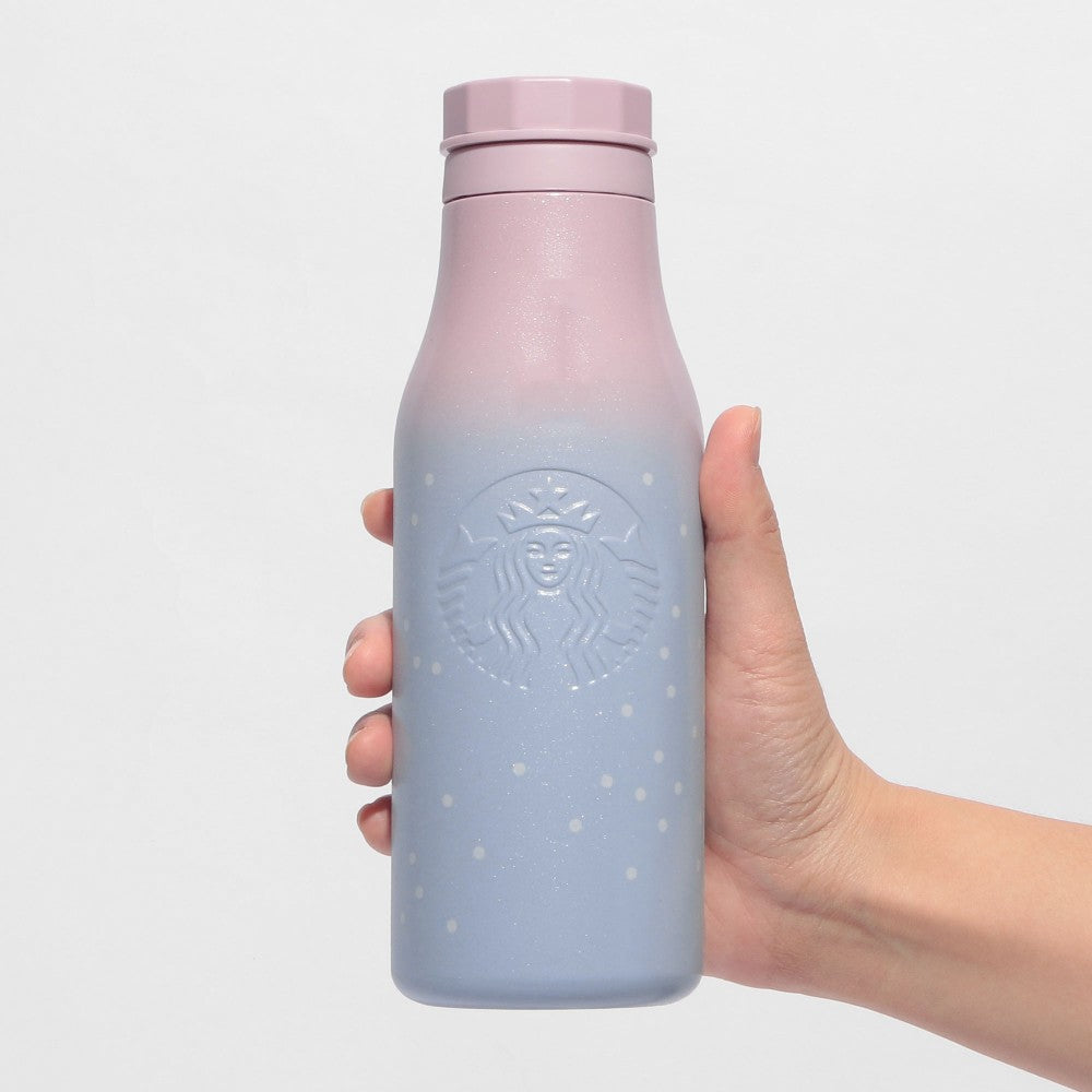 Stainless Logo Bottle Gradient Blue Pink Tumbler Starbucks Japan New Year 2025