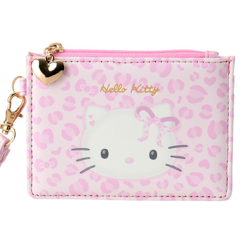 Hello Kitty Coin Case Pouch Leopard Pink Sanrio Japan 2025