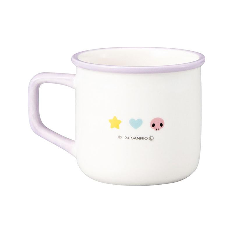 Kuromi Enamel style Mug Cup Sanrio Japan 2024