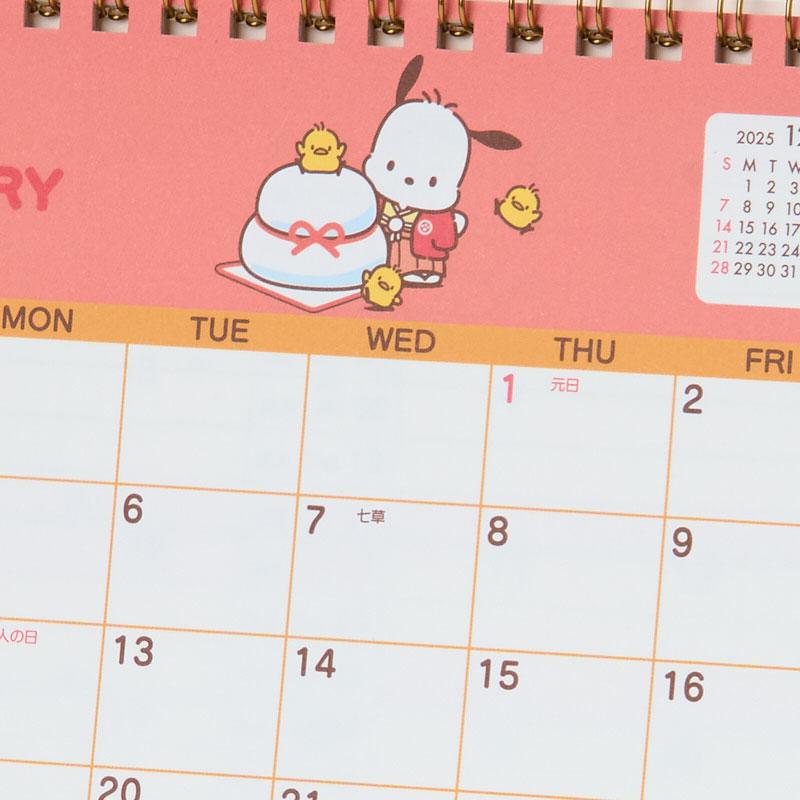 Pochacco Ring Calendar Desktop 2026 Sanrio Japan