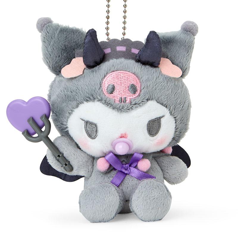 Kuromi Plush Mascot Holder Keychain Baby Devil Sanrio Japan 2024